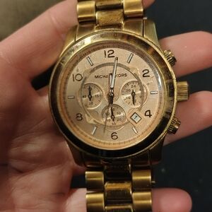 Michael Kors Gold Chronograph Watch